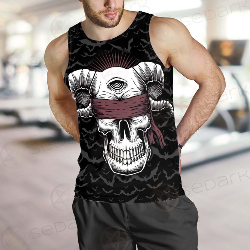 Satan Skull Bat SED-0206 Men Tank-tops