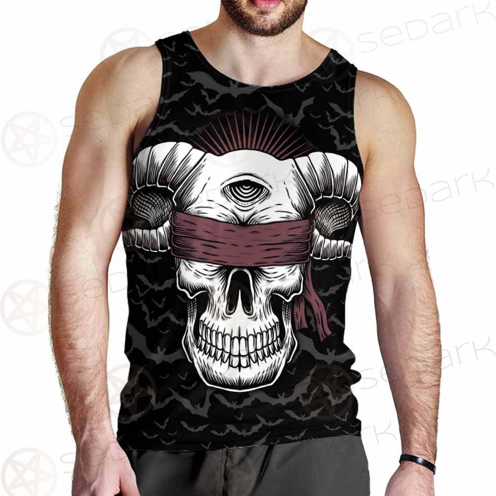 Satan Skull Bat SED-0206 Men Tank-tops