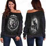 Gothic Cat SED-0207 Off Shoulder Sweaters