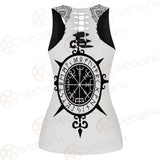 Viking Symbol Pattern SED-0210 Hollow Out Tank Top