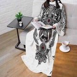 Viking Symbol Pattern SED-0210 Sleeved Blanket