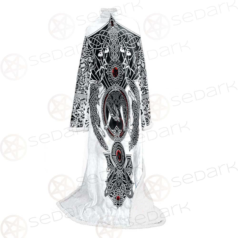 Viking Symbol Pattern SED-0210 Sleeved Blanket