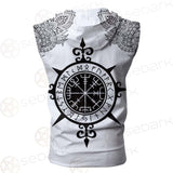 Viking Symbol Pattern SED-0210 Zip Sleeveless Hoodie