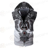 Viking Symbol Pattern SED-0210 Zip Sleeveless Hoodie