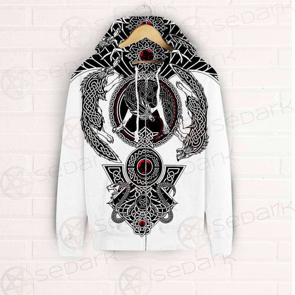 Viking Symbol Pattern SED-0210 Zip-up Hoodies