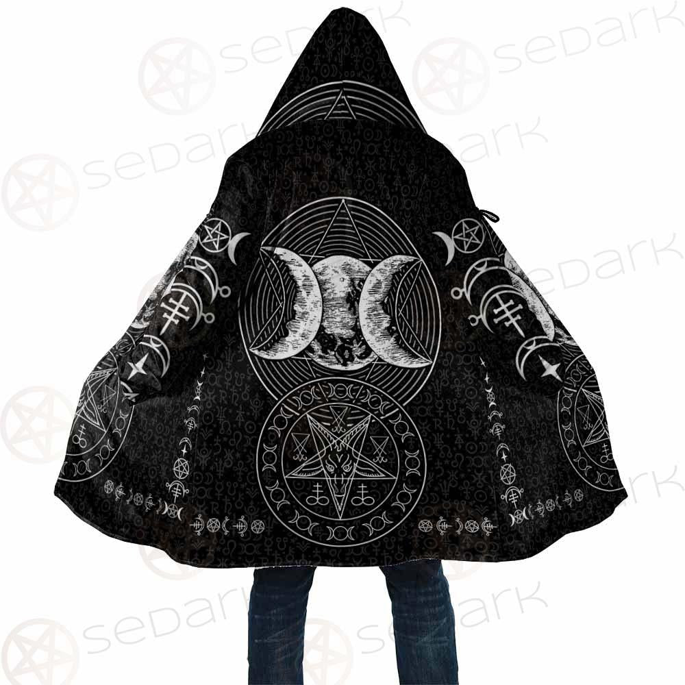 Wicca Symbol Triple Moon SED-0234 Cloak with bag