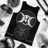 Wicca Symbol Triple Moon SED-0234 Men Tank-tops