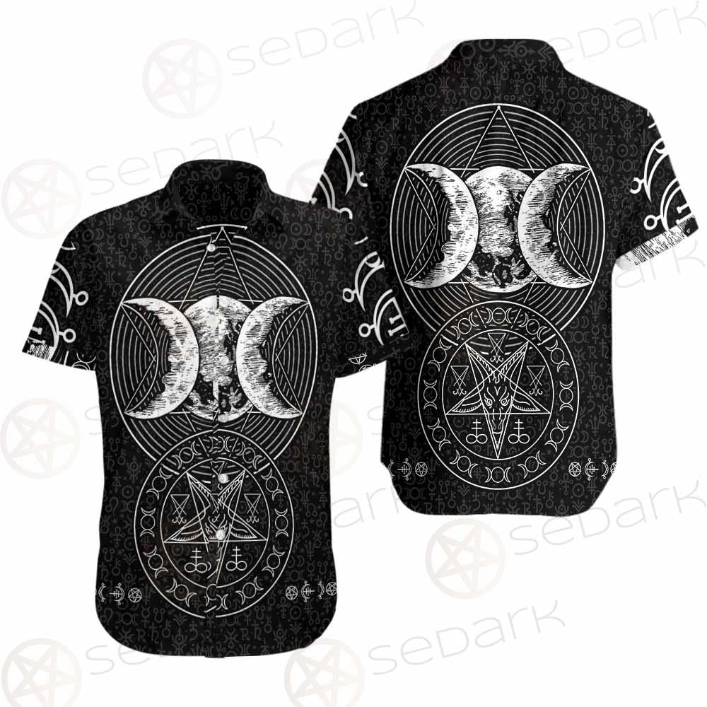 Wicca Symbol Triple Moon SED-0234 Shirt Allover