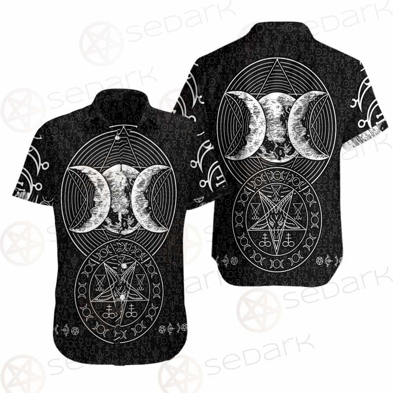 Wicca Symbol Triple Moon SED-0234 Shirt Allover