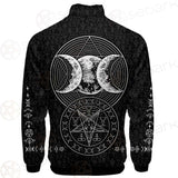 Wicca Symbol Triple Moon SED-0234 Stand-up Collar Jacket