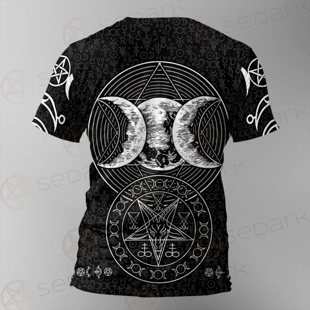 Wicca Symbol Triple Moon SED-0234 Unisex T-shirt