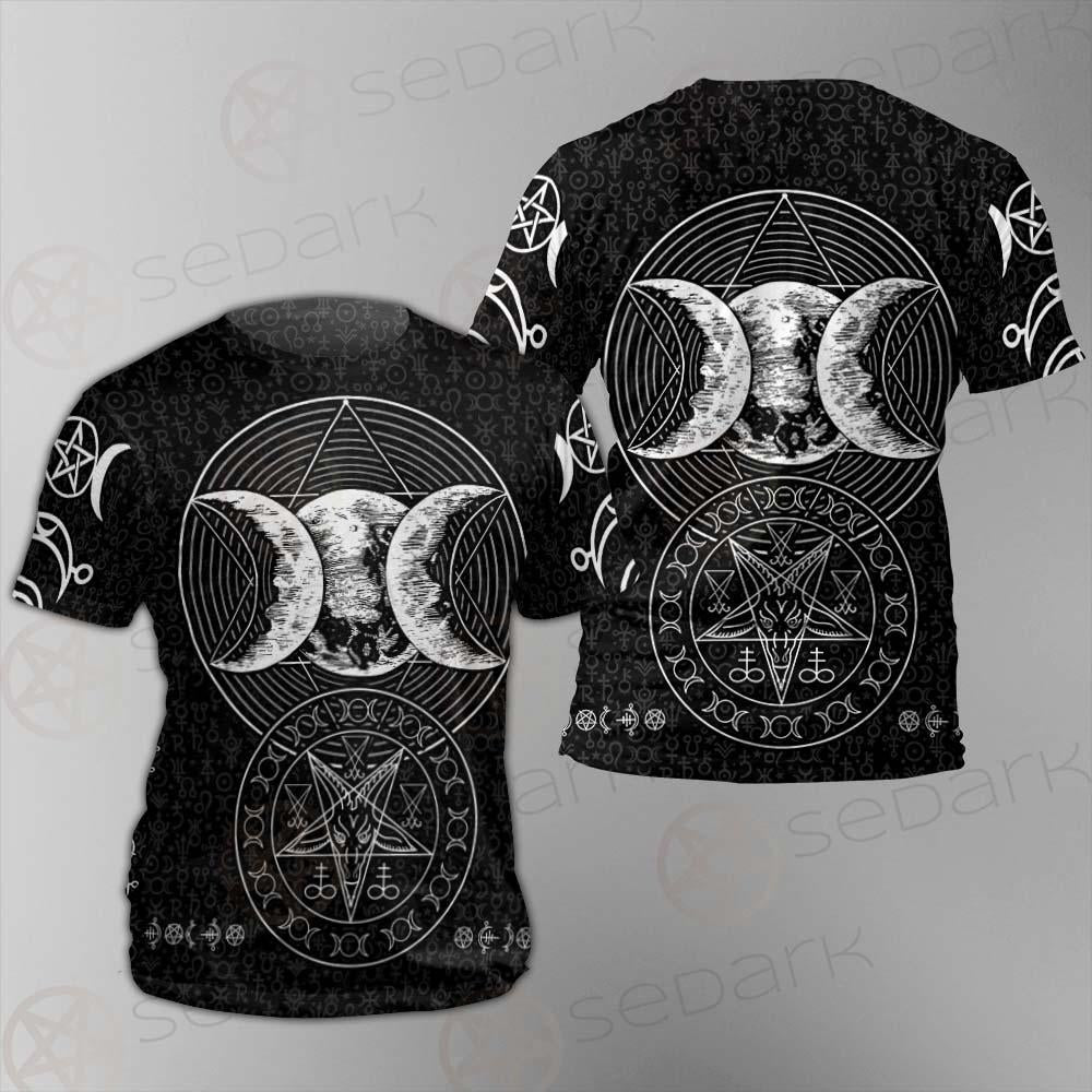 Wicca Symbol Triple Moon SED-0234 Unisex T-shirt