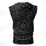 Medieval Occult Sign SED-0235 Zip Sleeveless Hoodie