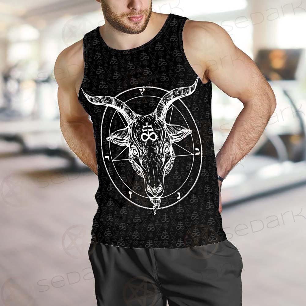 Pentagram Occult Red SED-0236 Men Tank-tops