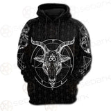 Pentagram Occult Red SED-0236 Hoodie Raglan