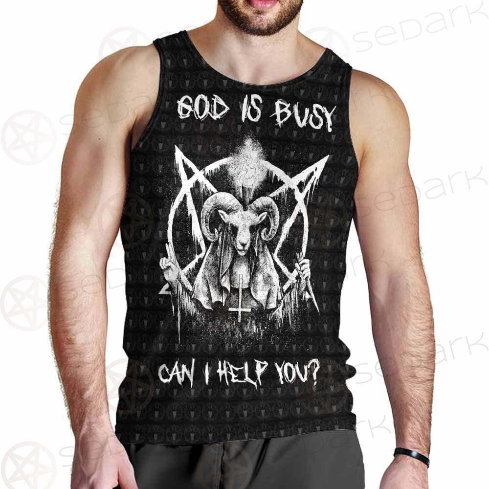 Satan Can I Help You SED-0237 Men Tank-tops