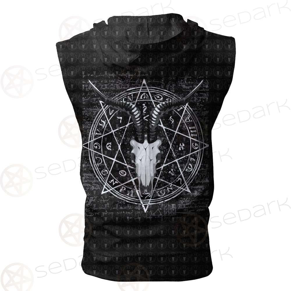 Satan Can I Help You SED-0237 Zip Sleeveless Hoodie