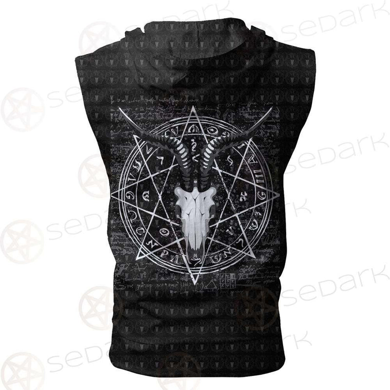 Satan Can I Help You SED-0237 Zip Sleeveless Hoodie