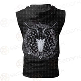 Satan Can I Help You SED-0237 Zip Sleeveless Hoodie