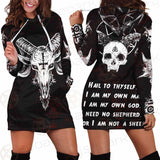 Satan Not A Sheep SED-0238 Hoodie Dress
