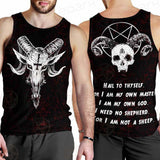 Satan Not A Sheep SED-0238 Men Tank-tops