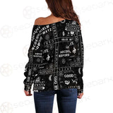 Gothic Ouija SED-0239 Off Shoulder Sweaters