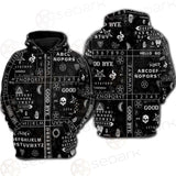 Gothic Ouija SED-0239 Hoodie Raglan Zip