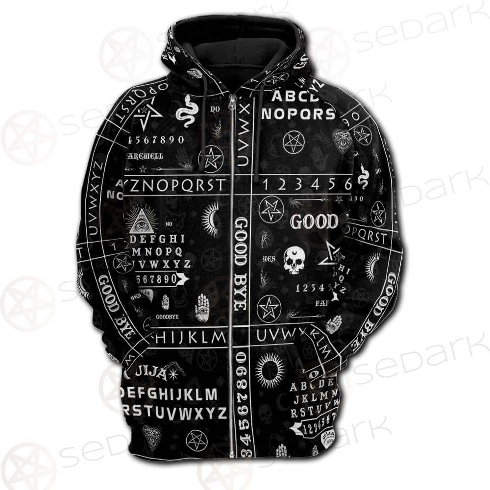 Gothic Ouija SED-0239 Hoodie Raglan Zip