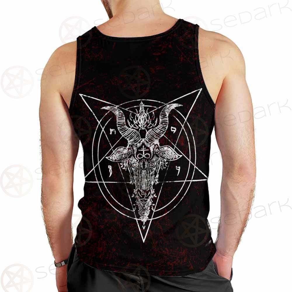 Pentagram Cross Inverted SED-0250 Men Tank-tops