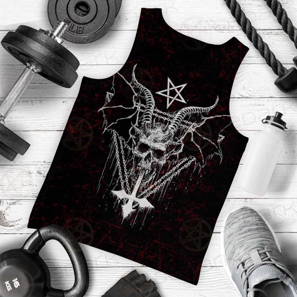 Pentagram Cross Inverted SED-0250 Men Tank-tops