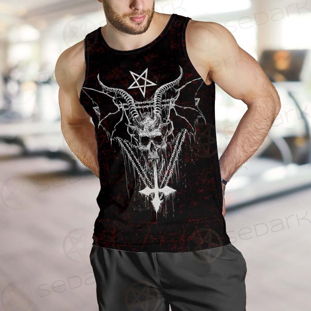 Pentagram Cross Inverted SED-0250 Men Tank-tops