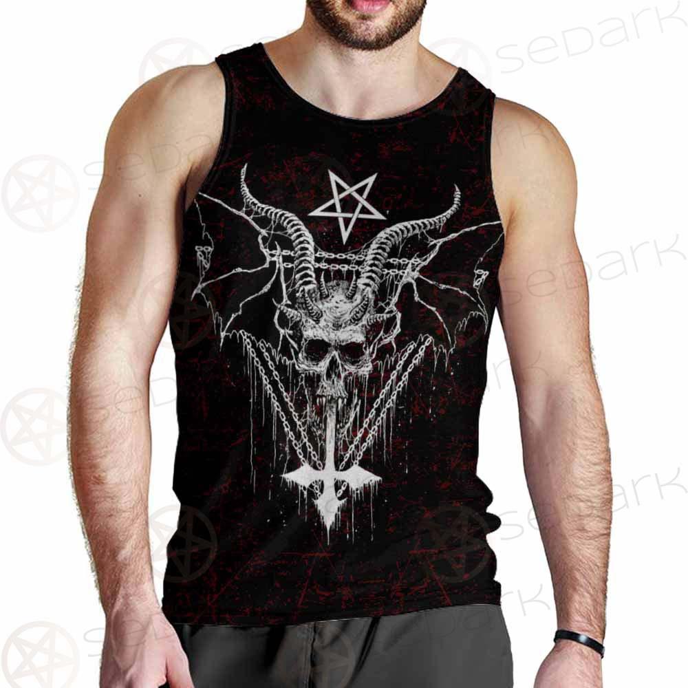 Pentagram Cross Inverted SED-0250 Men Tank-tops