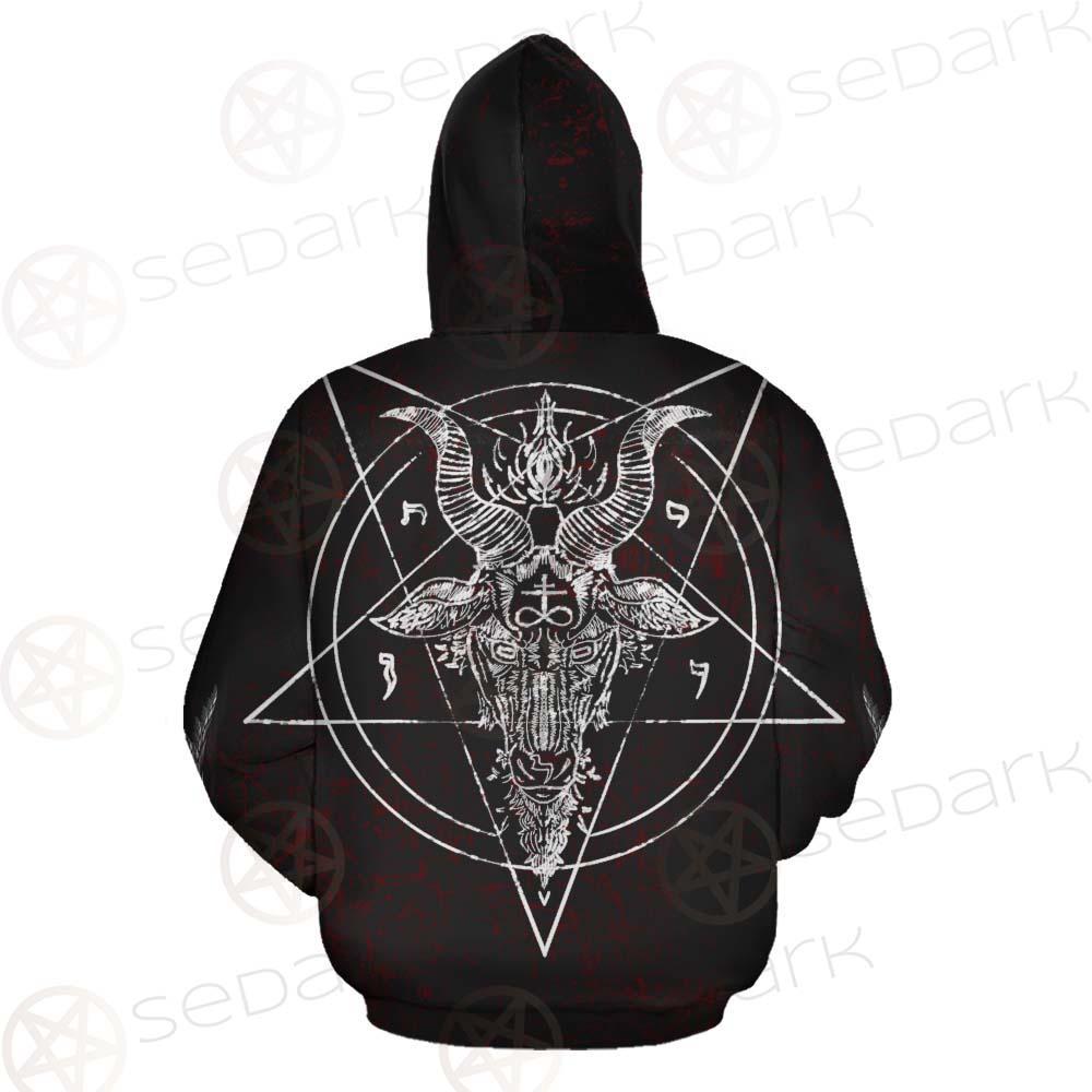 Pentagram Cross Inverted SED-0250 Zip-up Hoodies