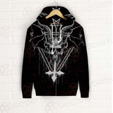 Pentagram Cross Inverted SED-0250 Zip-up Hoodies