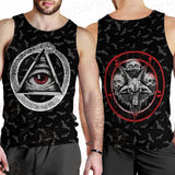 Pentagram Triple Skull SED-0287 Men Tank-tops