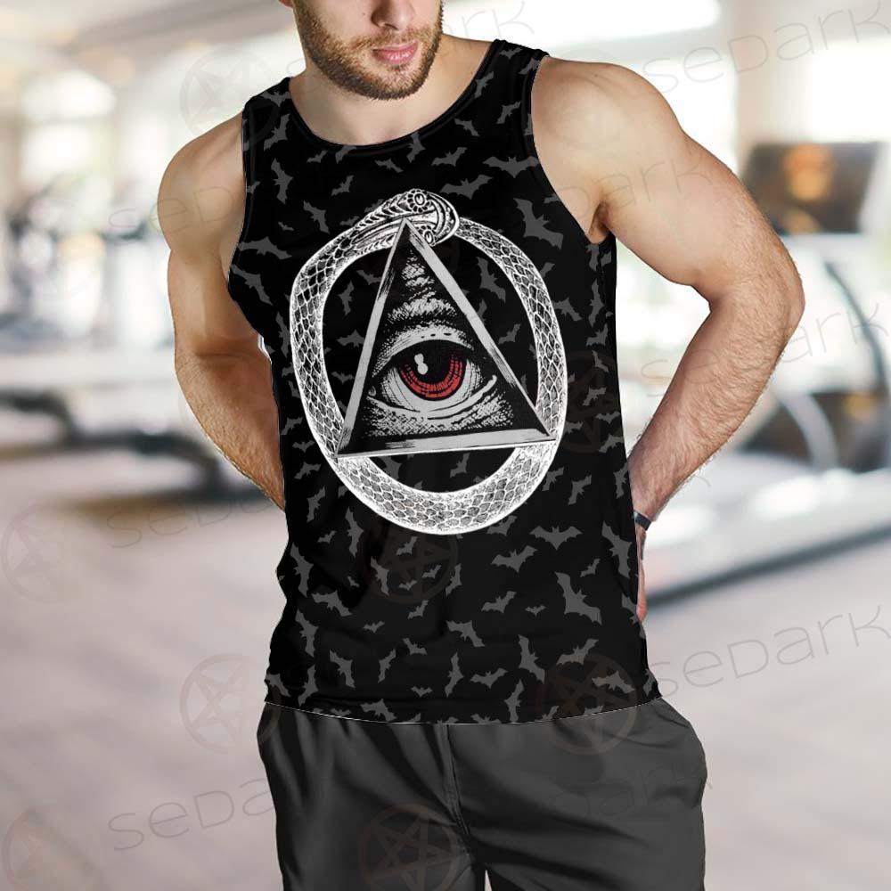 Pentagram Triple Skull SED-0287 Men Tank-tops