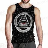Pentagram Triple Skull SED-0287 Men Tank-tops