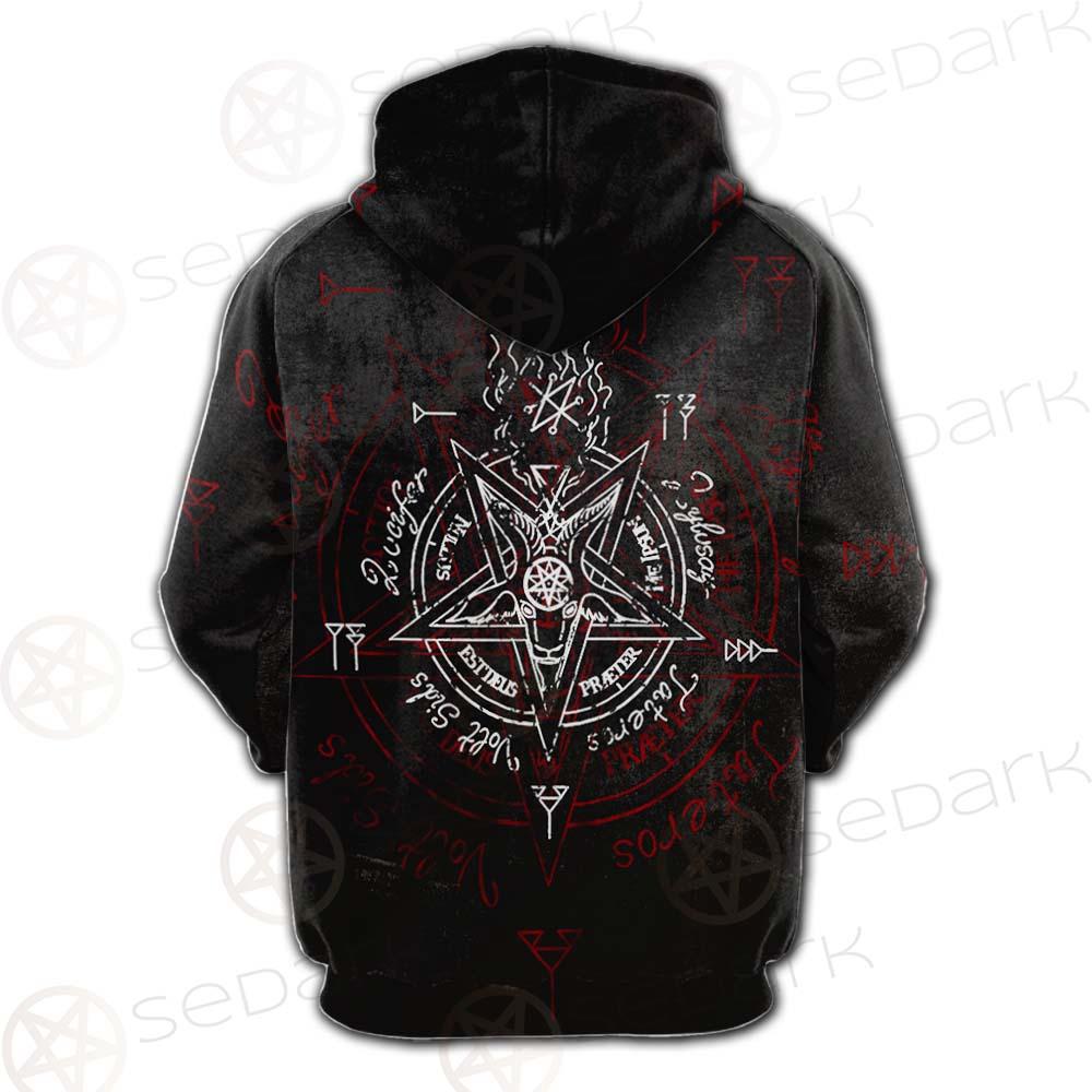 Pentagram Symbol SED-0288 Hoodie Raglan
