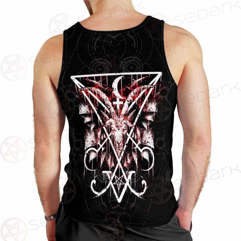 Baphomet Cross Inverted SED-0289 Men Tank-tops