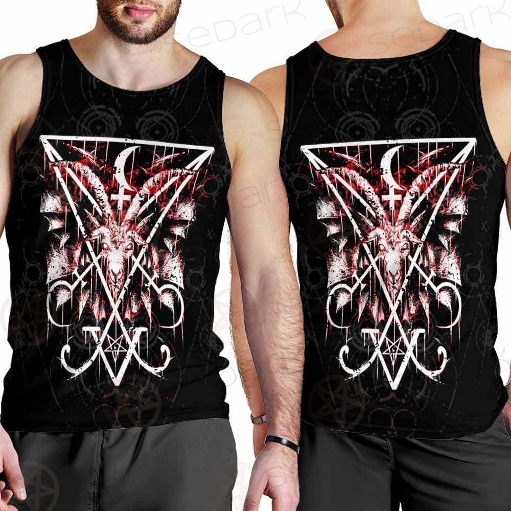 Baphomet Cross Inverted SED-0289 Men Tank-tops