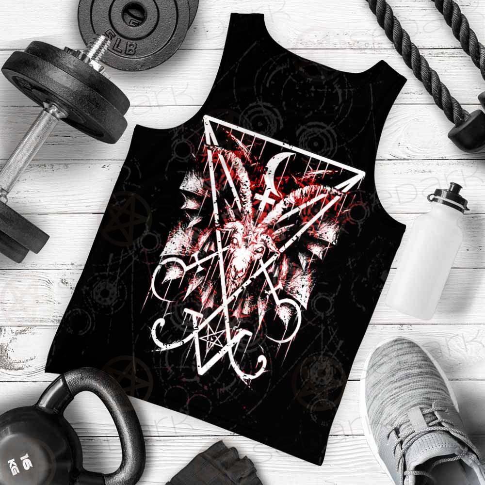 Baphomet Cross Inverted SED-0289 Men Tank-tops