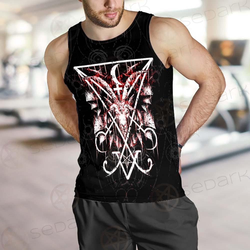 Baphomet Cross Inverted SED-0289 Men Tank-tops