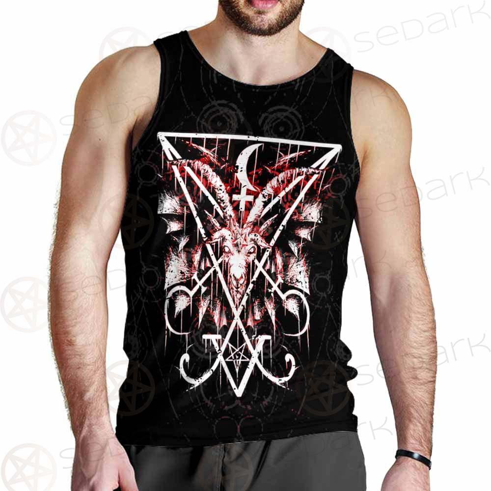Baphomet Cross Inverted SED-0289 Men Tank-tops