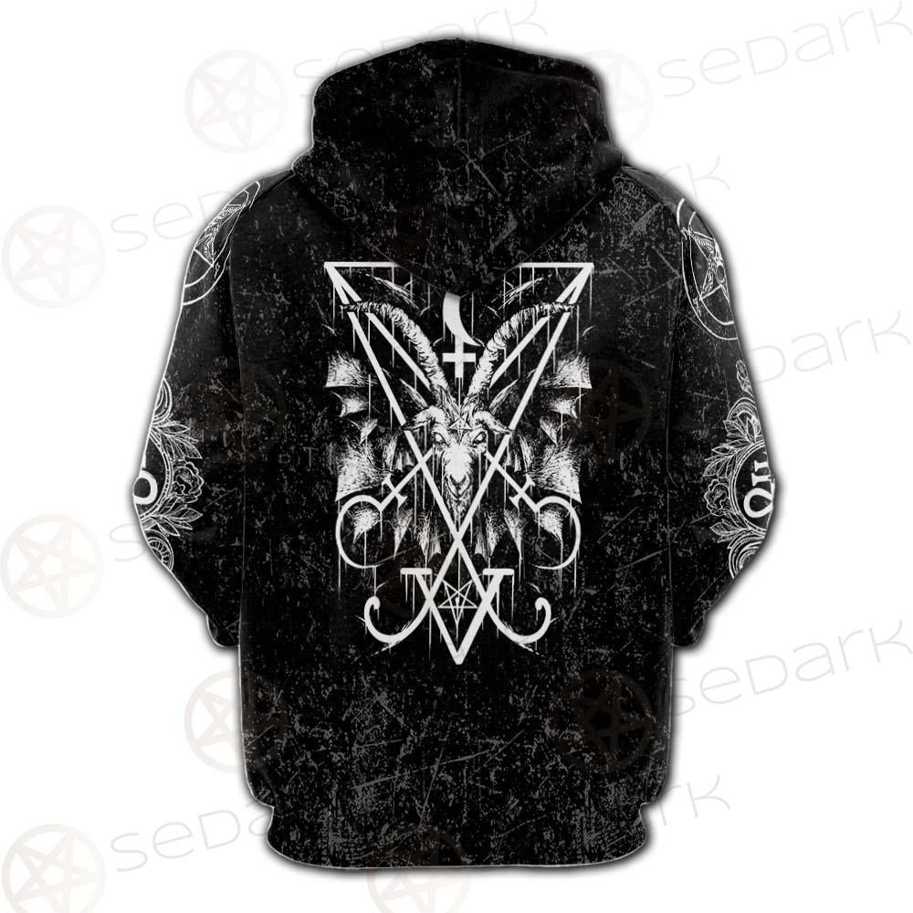 Lucifer Symbol SED-0292 Hoodie Raglan Zip