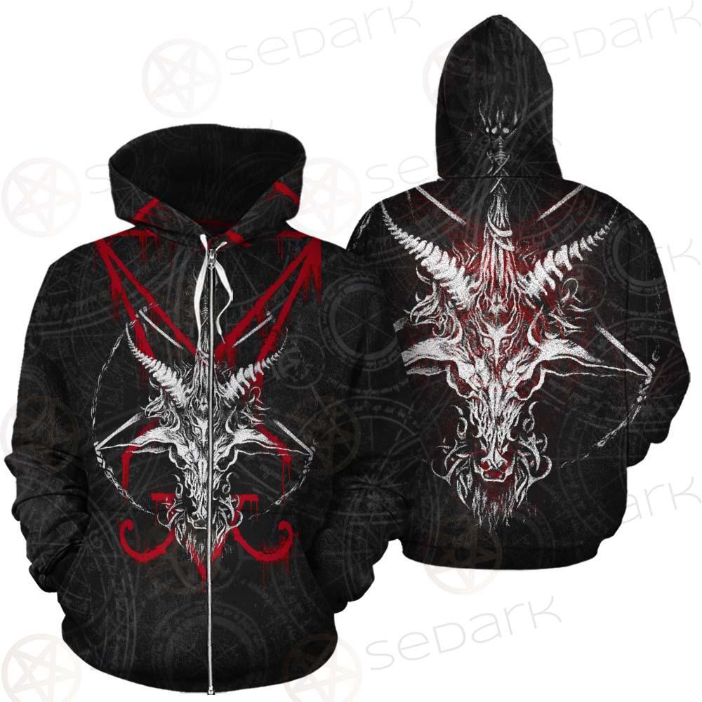 Lucifer Symbol SED-0293 Zip-up Hoodies