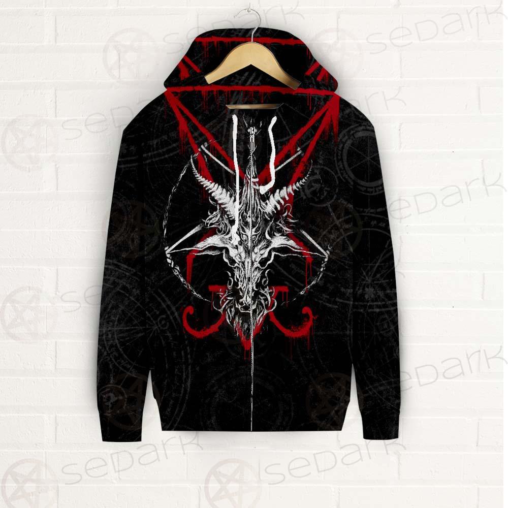 Lucifer Symbol SED-0293 Zip-up Hoodies