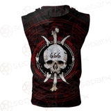 Satanic 666 SED-0294 Zip Sleeveless Hoodie