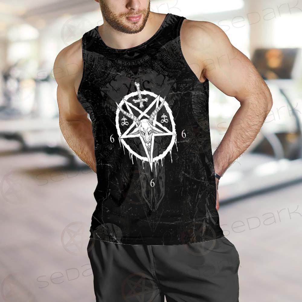 Pentagram Cross Inverted SED-0299 Men Tank-tops
