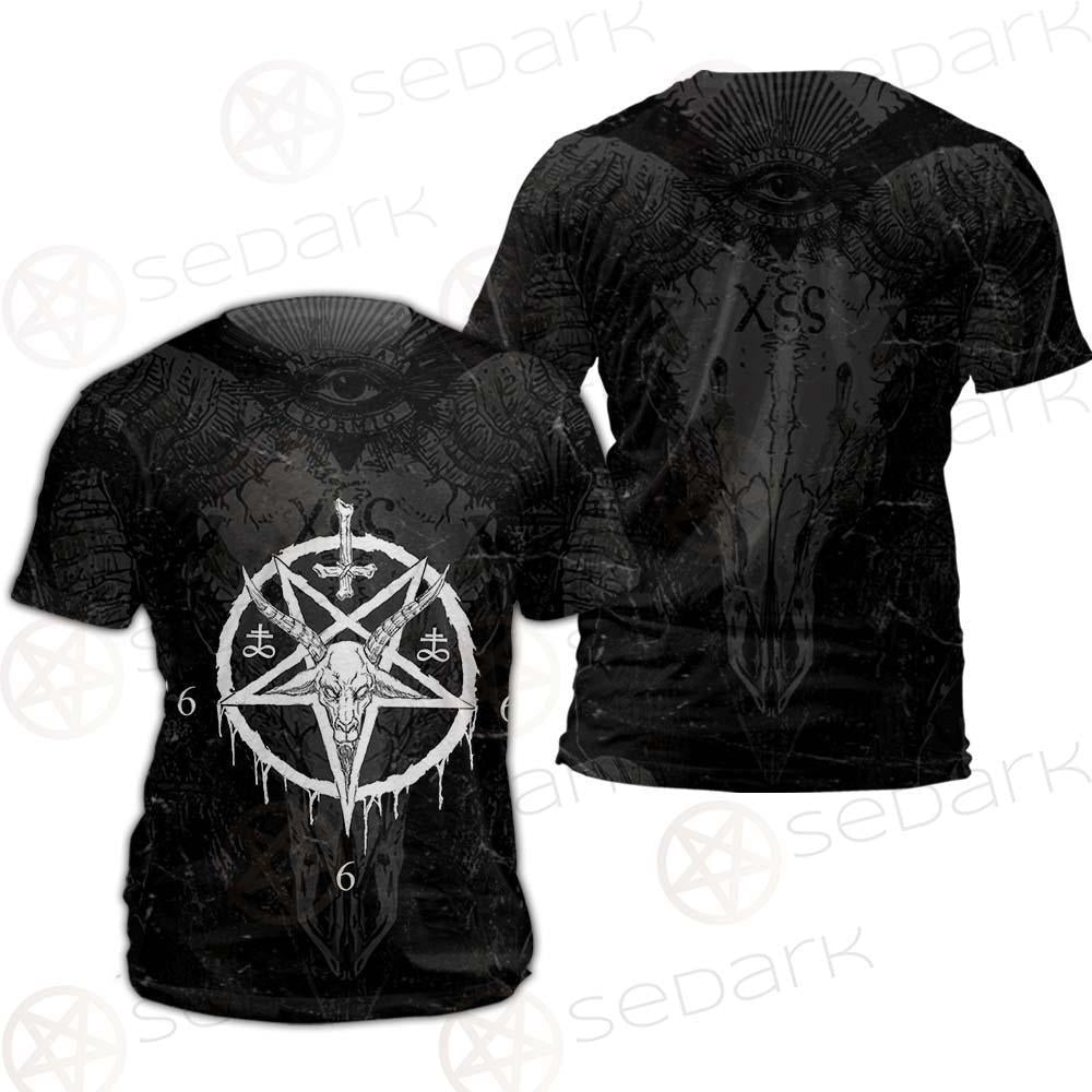 Pentagram Cross Inverted SED-0299 Unisex T-shirt