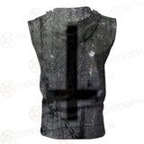 Satan Rocks SED-0301 Zip Sleeveless Hoodie